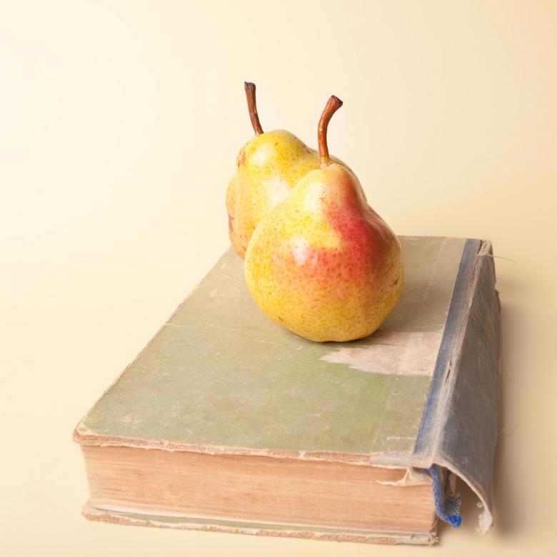 Free stock image of book and pears created by 2happy