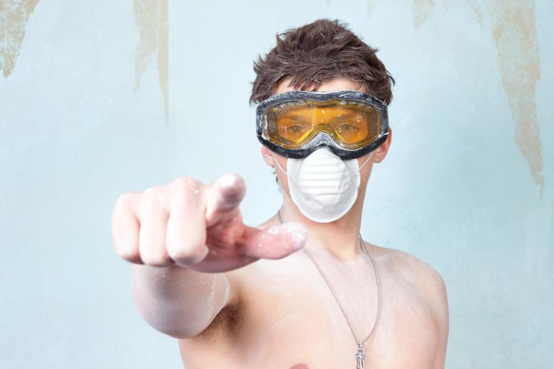 Free stock image of builder in mask created by 2happy