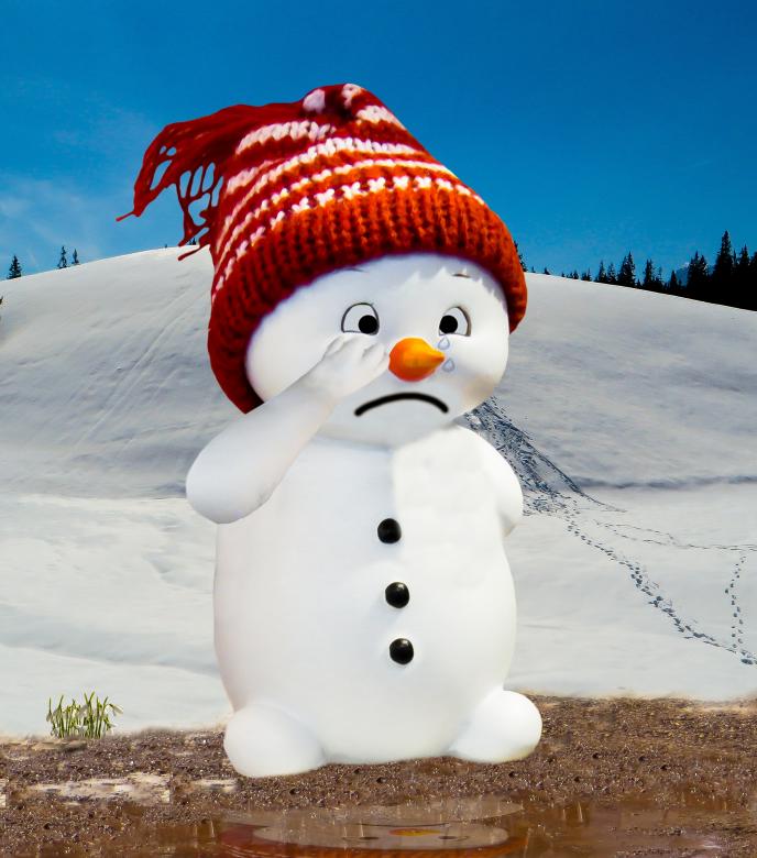 Free stock image of Snow Man created by Pixabay