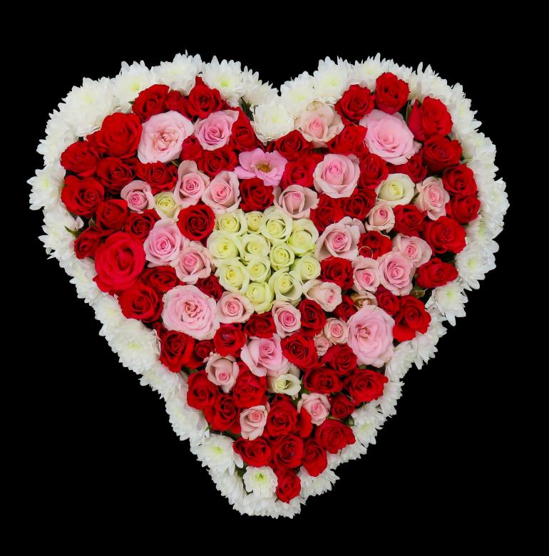 Free stock image of Rose Heart created by Pixabay
