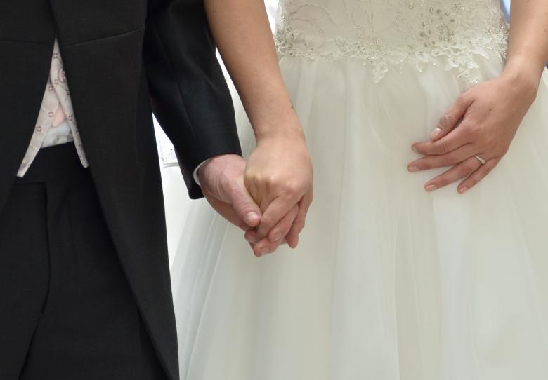 Free stock image of Married Couple Holding Hands created by Kate Towers 
