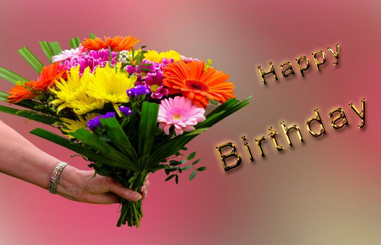 Free stock image of Birthday Bouquet created by Pixabay
