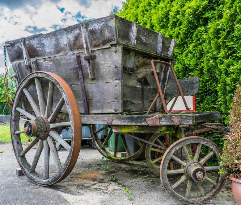 Free stock image of Wooden Cart created by Pixabay