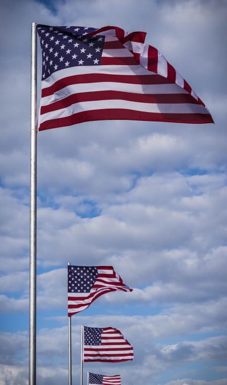 Free stock image of American Flag created by Pixabay