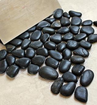 Free Stock Photo of Many Black Pebbles