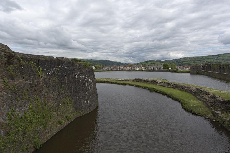 Free stock image of Caerphilly Castle created by Geoffrey Whiteway