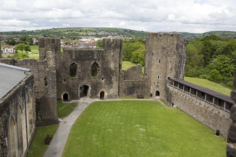 Free stock image of Caerphilly Castle created by Geoffrey Whiteway