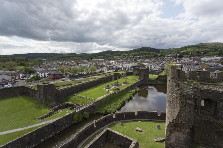 Free stock image of Caerphilly Castle created by Geoffrey Whiteway