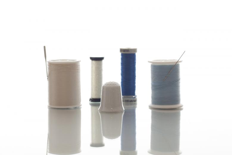Free stock image of Thimble with different threads created by Geoffrey Whiteway