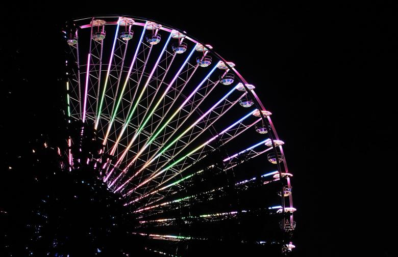Free stock image of Ferris Wheel created by Pixabay