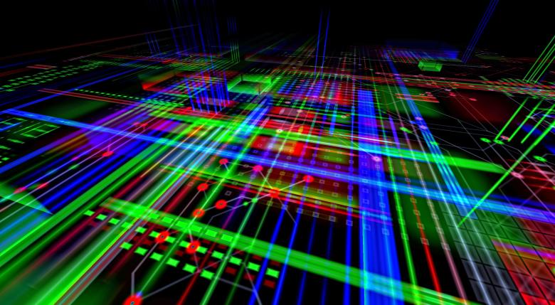 Free stock image of Electronic Circuits Render created by Pixabay