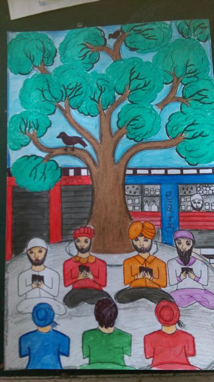 Free stock image of Indian People Drawing created by balbir