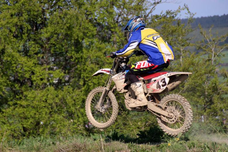 Free stock image of Motocross Racing created by Pixabay