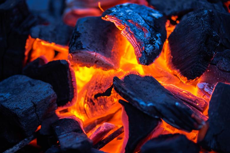 Free stock image of Glowing Wood Charcoal created by Pixabay