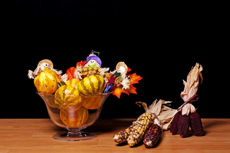 Free stock image of Gourds and Corn created by Geoffrey Whiteway