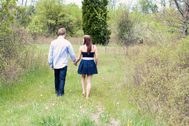 Free stock image of Couple Holding Hands in Nature created by Pixabay