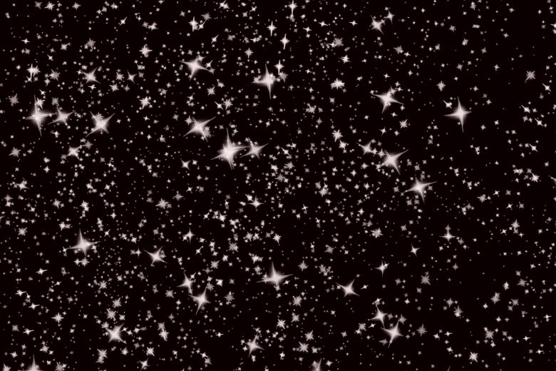 Free stock image of Snow Flakes as Stars created by Pixabay