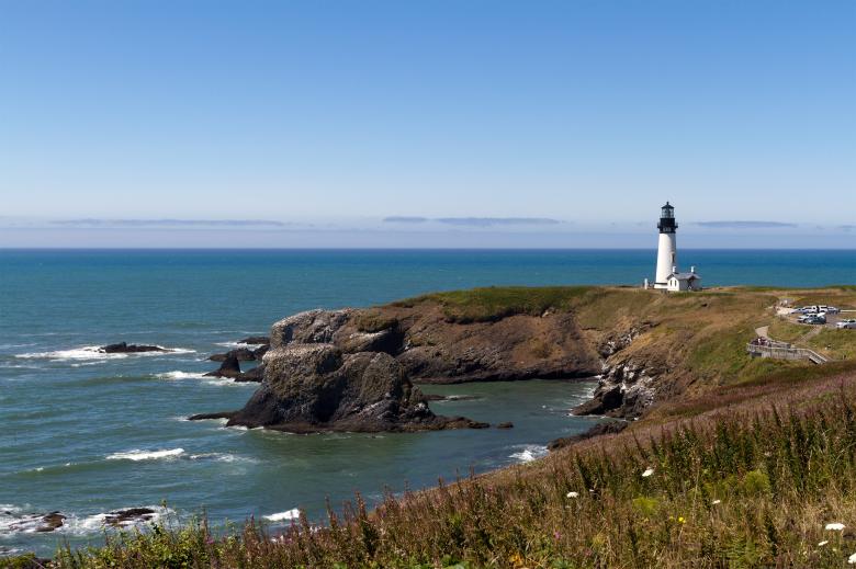 Free stock image of Yaquina Head Lighthouse created by Geoffrey Whiteway