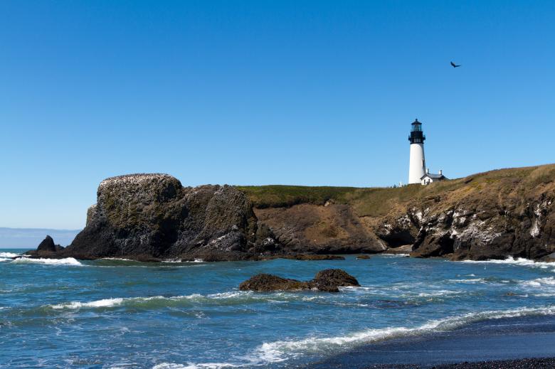 Free stock image of Yaquina Head Lighthouse, Oregon created by Geoffrey Whiteway