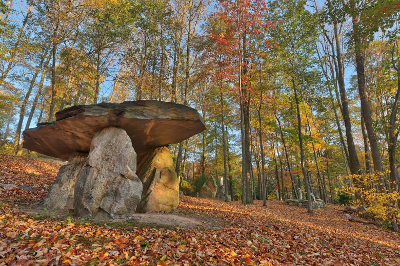 Free stock image of Autumn Dolmen Forest - HDR created by Nicolas Raymond