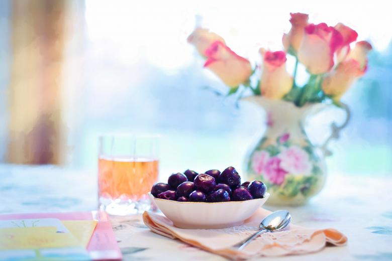 Free stock image of Bowl of Cherries created by Pixabay