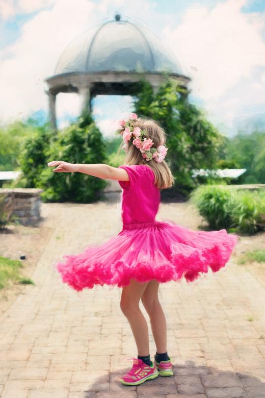 Free stock image of Little Girl Twirling created by Pixabay