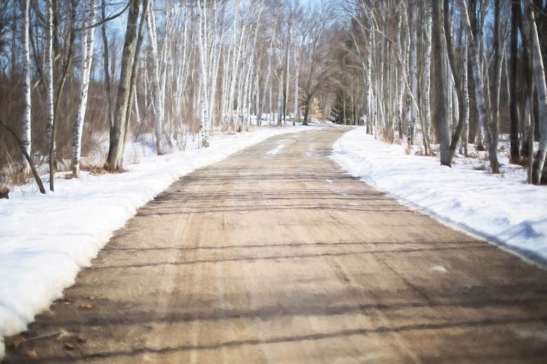 Free stock image of Winter Road created by Pixabay