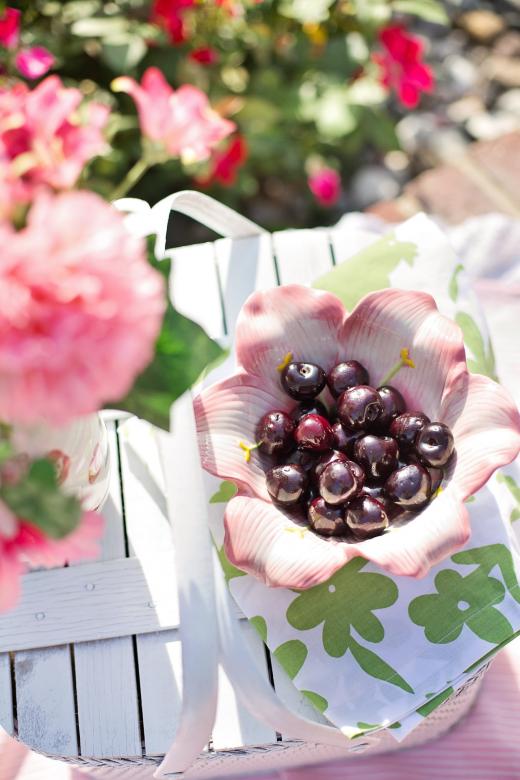Free stock image of Cherries in a Bowl created by Pixabay