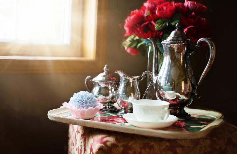 Free stock image of Silver Tea Set created by Pixabay
