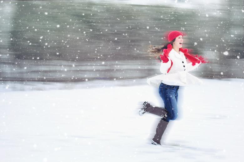 Free stock image of Enjoying Snowfall created by Pixabay