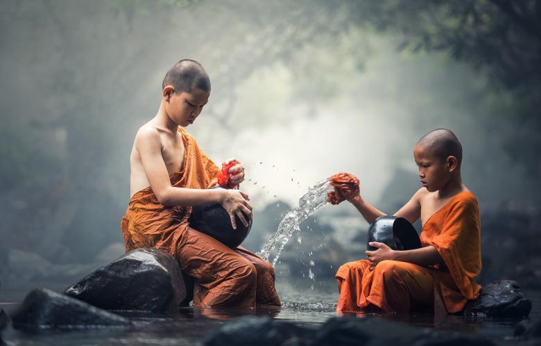 Free stock image of Kid Washing created by Pixabay