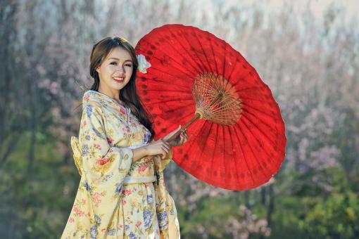Beauty with Umbrella - Free Stock Photo
