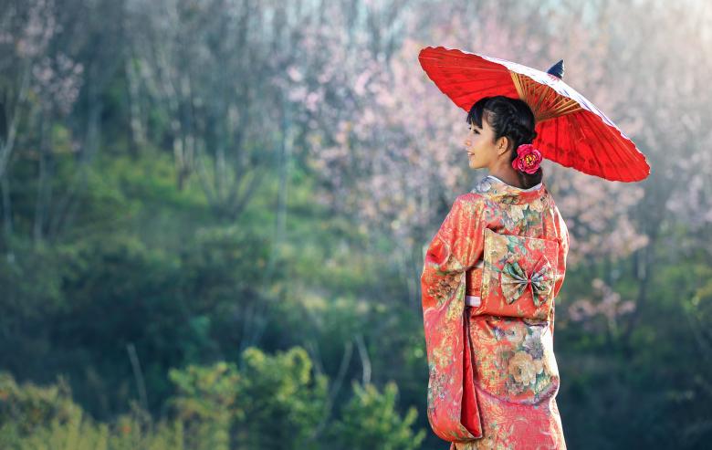Free stock image of Girl with Umbrella created by Pixabay