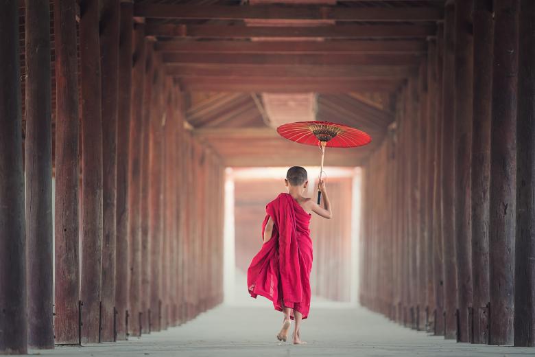 Free stock image of Kid with the Umbrella created by Pixabay