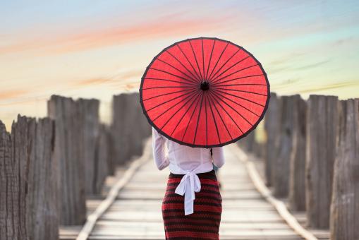 Girl with the Umbrella - Free Stock Photo