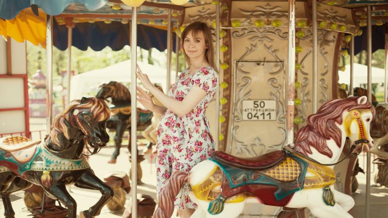 Free stock image of Girl on Carousel created by Pixabay