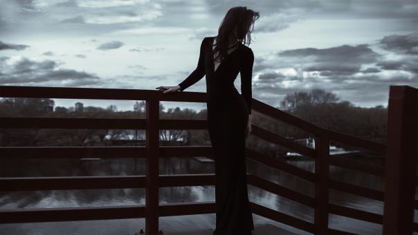 Long Black Dress - Free Stock Photo
