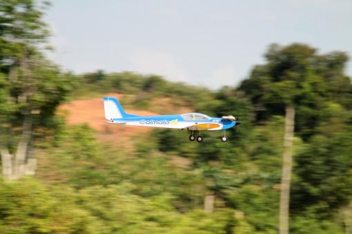 Remote Controlled Airplane Passing - Free Stock Photo