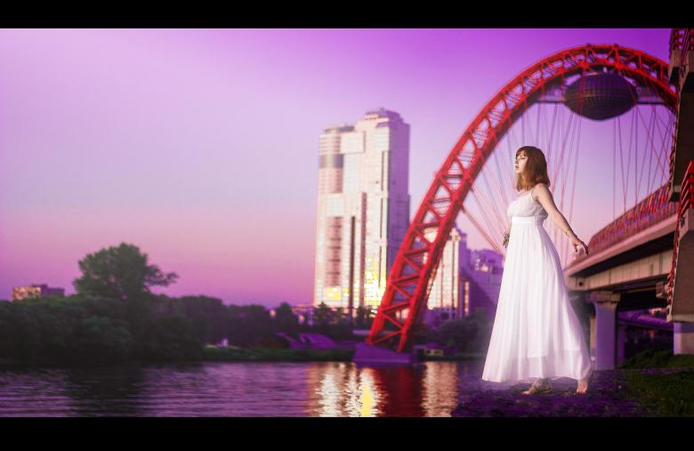 Free stock image of Girl on the Bank created by Pixabay
