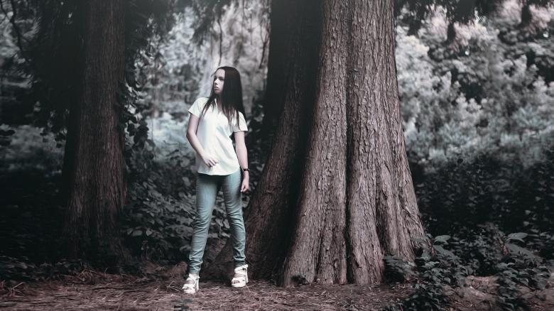 Free stock image of Girl Near the Tree created by Pixabay