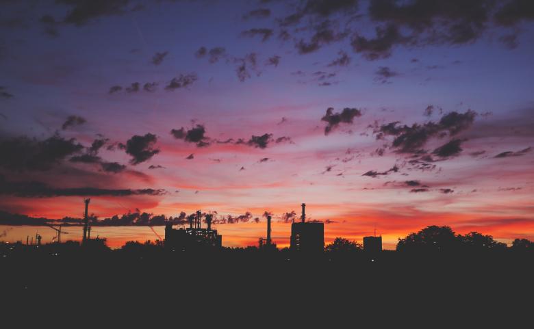 Free stock image of Industry at Night created by Pixabay