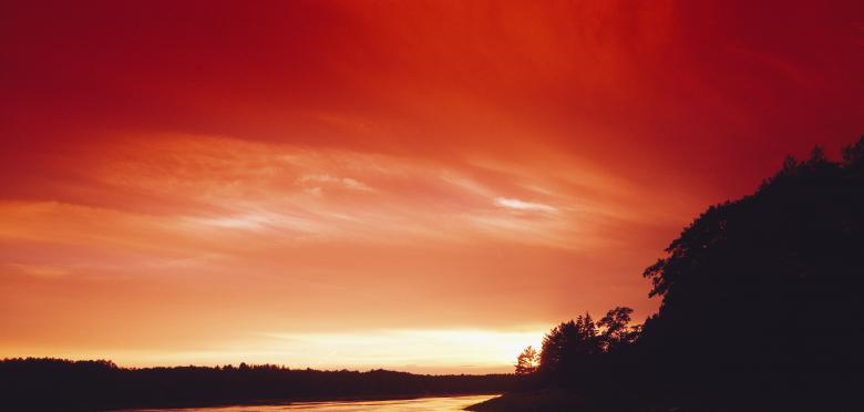 Free stock image of Red Sunset created by Pixabay