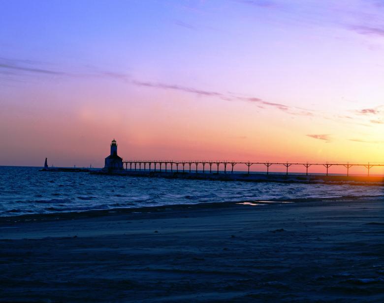 Free stock image of Lighthouse at the Beach created by Pixabay