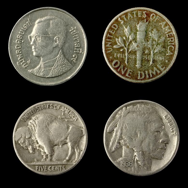 Free stock image of American Coins created by Pixabay
