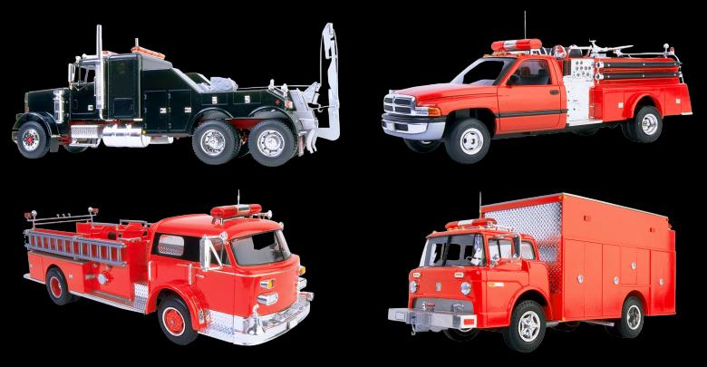 Free stock image of Red and Black Trucks created by Pixabay