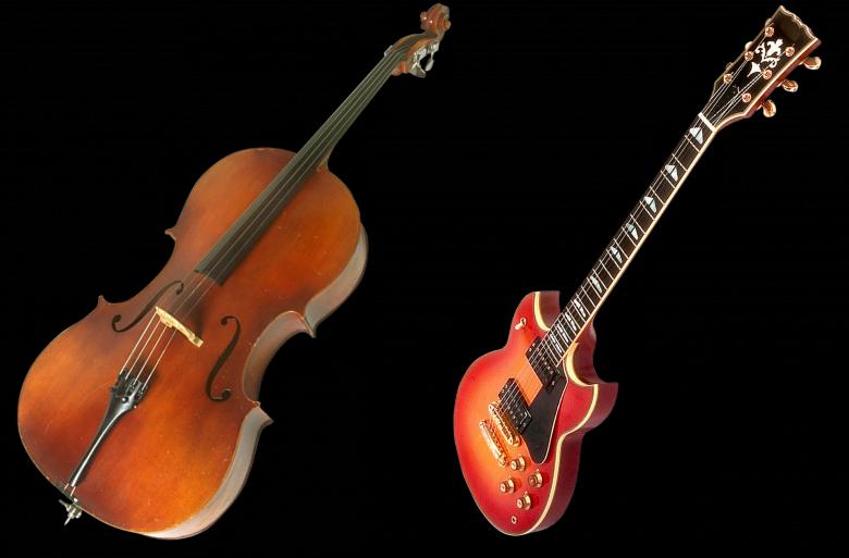 Free stock image of Violin and Guitar created by Pixabay