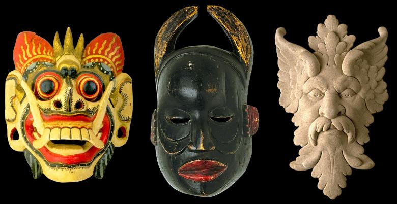 Free stock image of Wooden Masks created by Pixabay