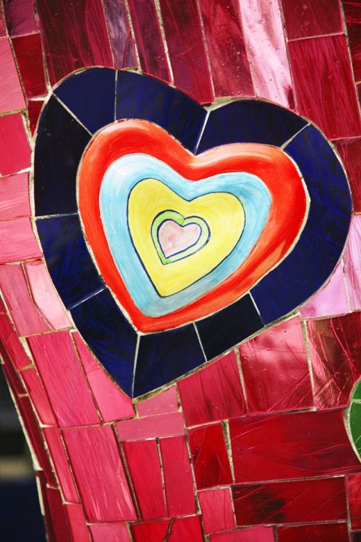 Free stock image of Painted Heart created by Pixabay