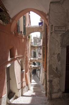 Free Stock Photo of Old Sanremo Street