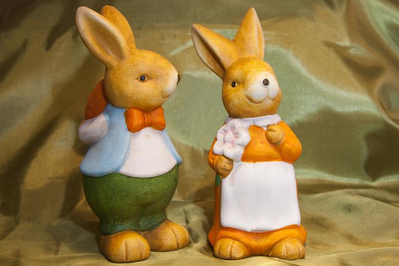 Free stock image of Bunny Figures created by Pixabay